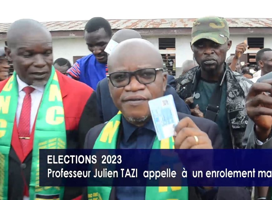 Kwilu : Le Professeur Julien Tazi invite la population de Bandundu-ville à s'enrôler massivement