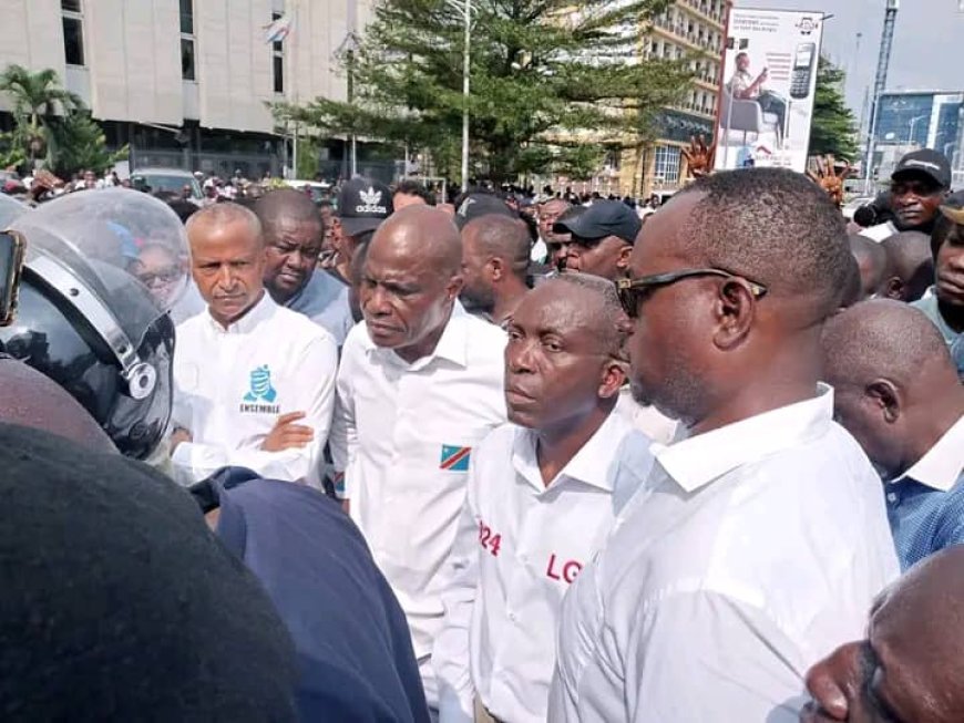 Sit-in de l'opposition à Kinshasa : fin du bras de fer, les 4 leaders n’ont pas déposés leur mémo à la CENI